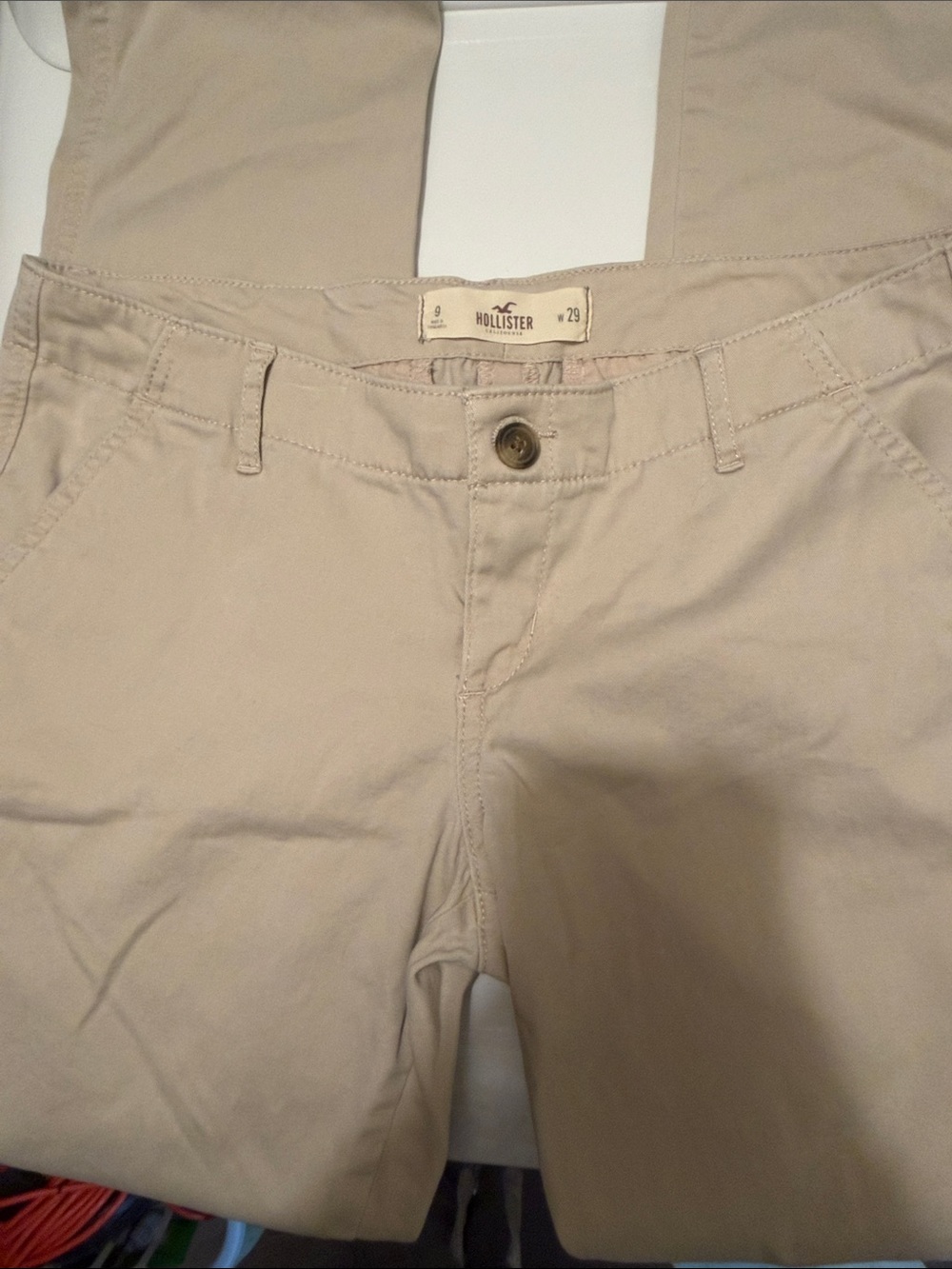 Hollister Women's Khaki Chinos - Light Beige